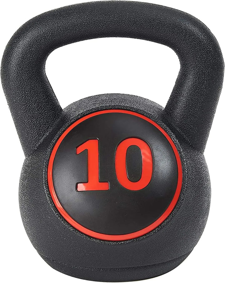 The Peak Pivot kettlebell weight set features black kettlebells of different sizes for strength and functional training.