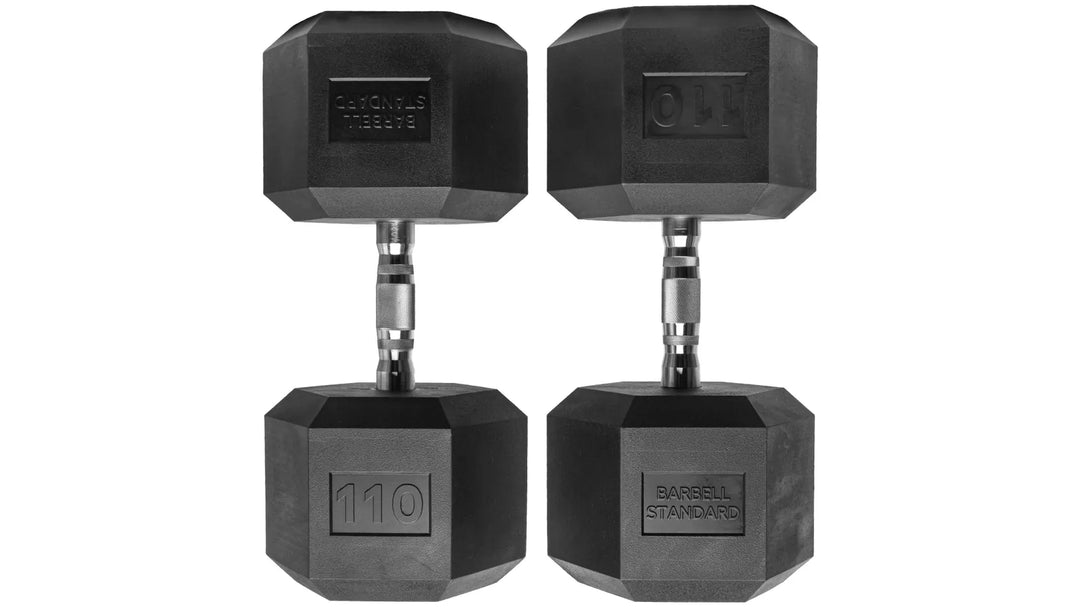 Rubber Hex Dumbbells