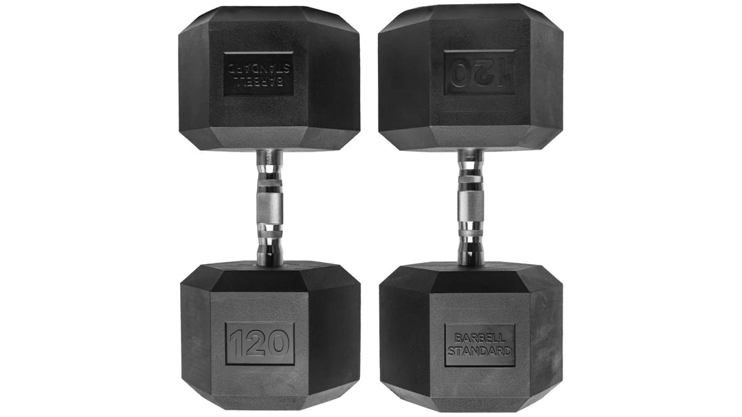 Rubber Hex Dumbbells