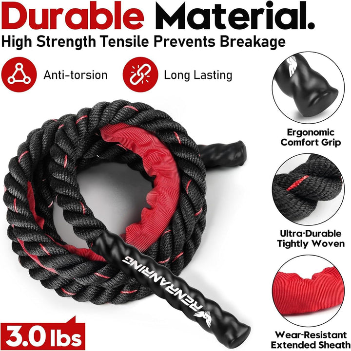 Heavy-duty professional weighted jump rope by The Peak Pivot, ideal for cardio, strength training, and fat burning workouts.
