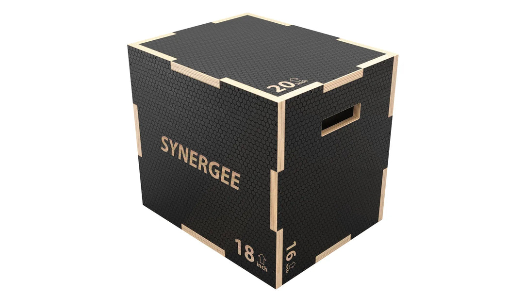 Synergee Non-Slip 3-in-1 Wood Plyo Boxes