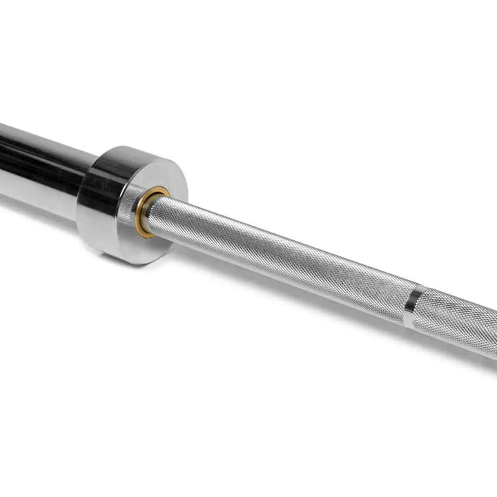 Barbell Standard 2000 Power Barbell with textured grip and durable steel construction for weightlifting and strength training