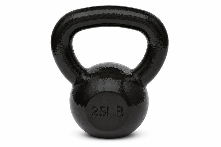 25-pound cast iron kettlebell weight from The Peak Pivot for strength training and functional fitness exercises.
