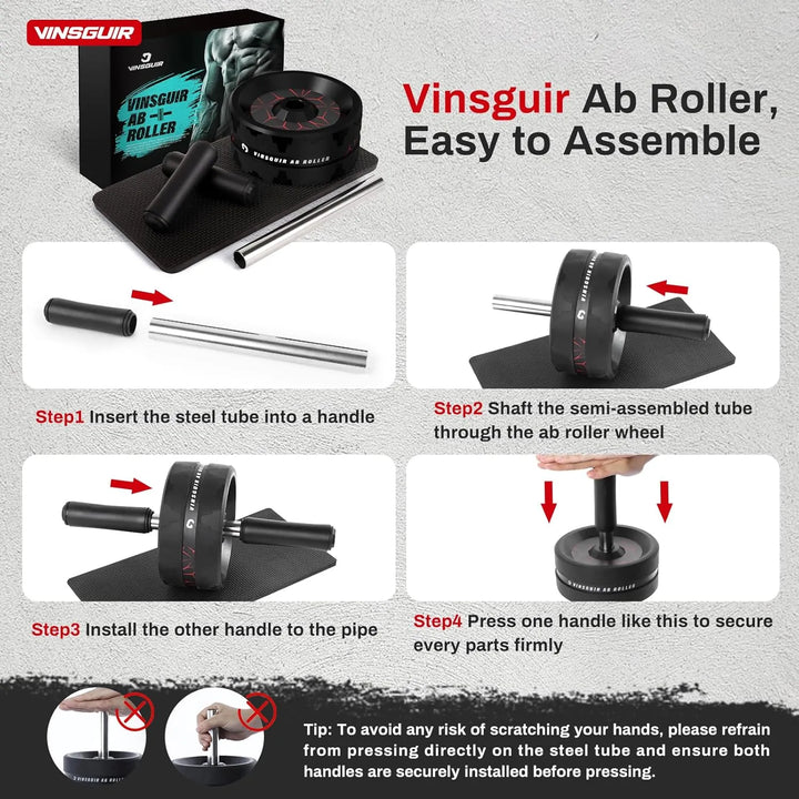 Ab Wheel Roller for Core Strength