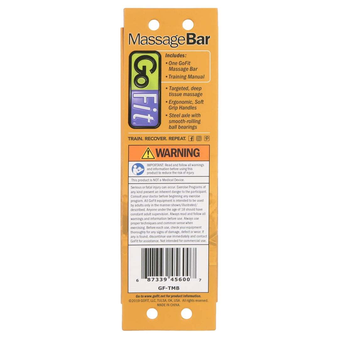 Deep tissue massage roller from The Peak Pivot, 18-inch therapy bar for muscle relief and myofascial release.