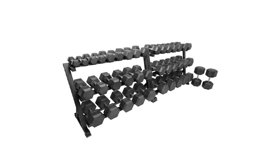 Rubber Hex Dumbbells