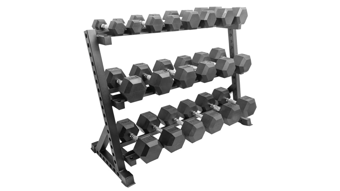 Rubber Hex Dumbbells
