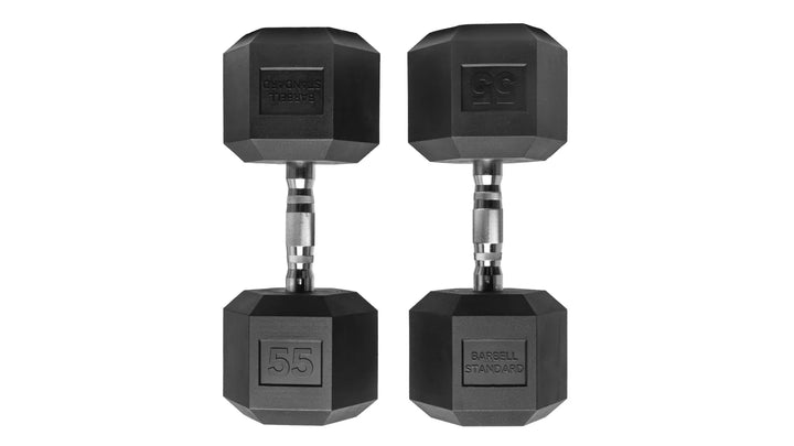 Rubber Hex Dumbbells