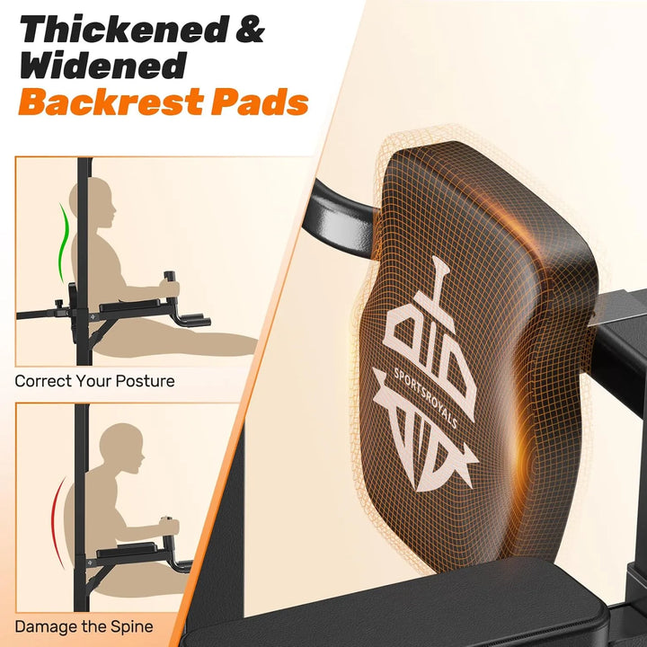 The Peak Pivot Power Tower pull-up station with multiple bars and sturdy frame for strength training and bodyweight exercises.
