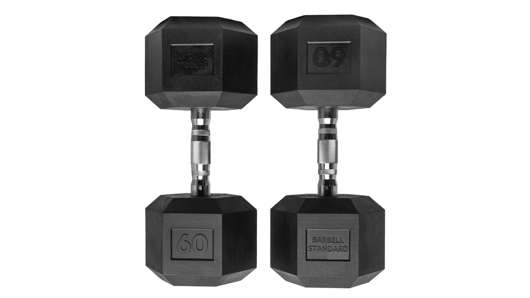 Rubber Hex Dumbbells