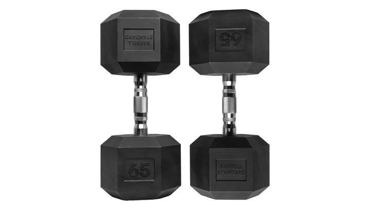 Rubber Hex Dumbbells