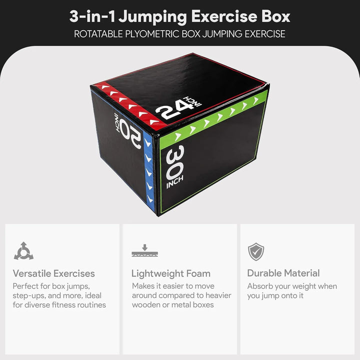 3-In-1 Foam Plyometric Jump Box