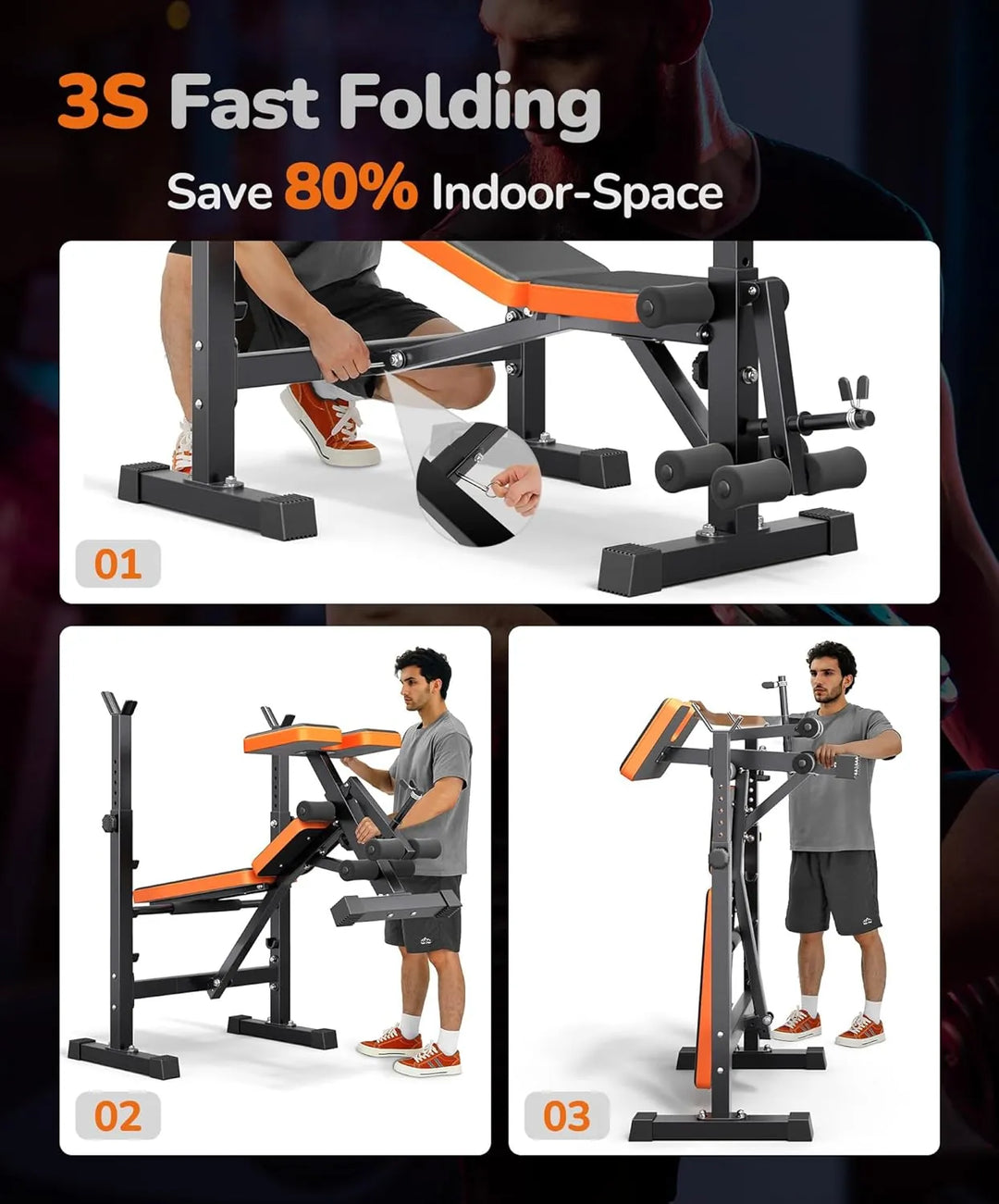 Multi-Function 6 in 1 Weight Bench Set