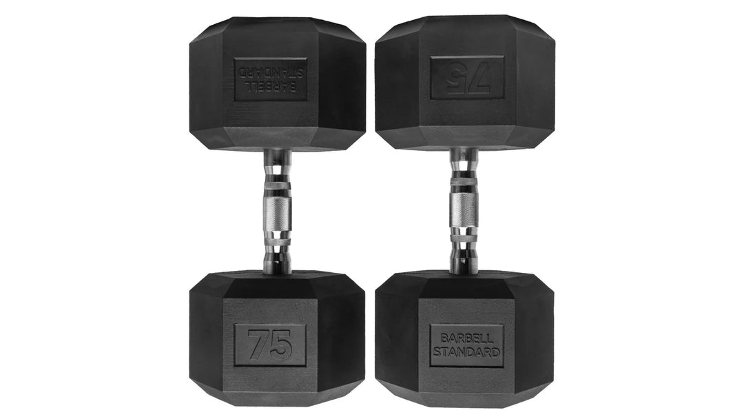 Rubber Hex Dumbbells
