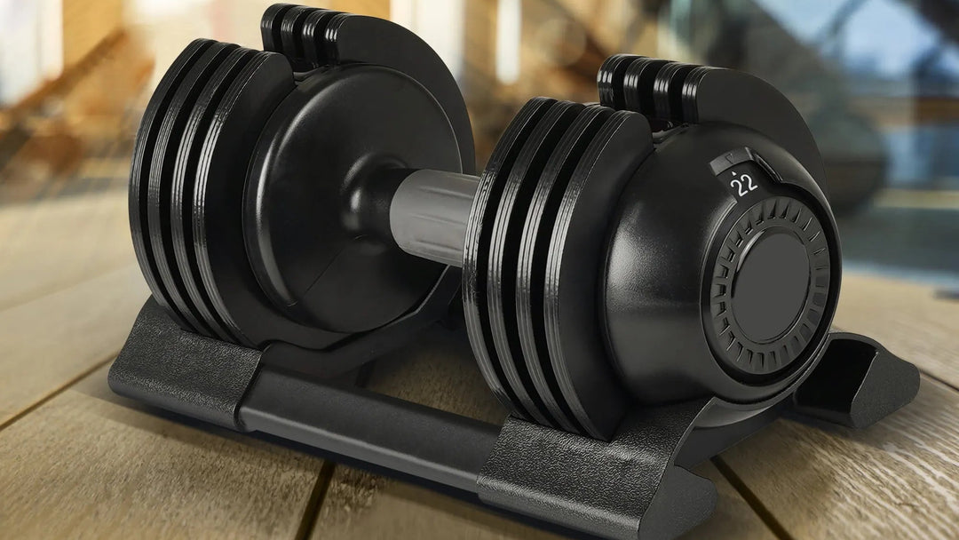 Adjustable V.I.P Digital Presence dumbbell for home strength training, 52LB steel weight with pivot handle, 7DBADD0774036B05210ACAF4B1504C26.webp