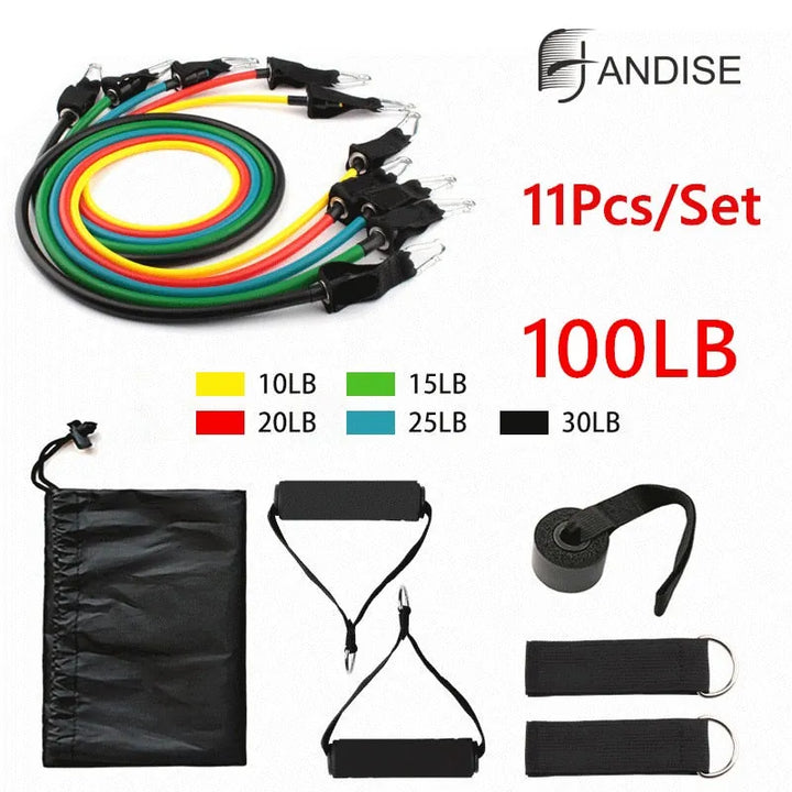 Resistance Bands Set | 11-15 Piece Home Gym Kit