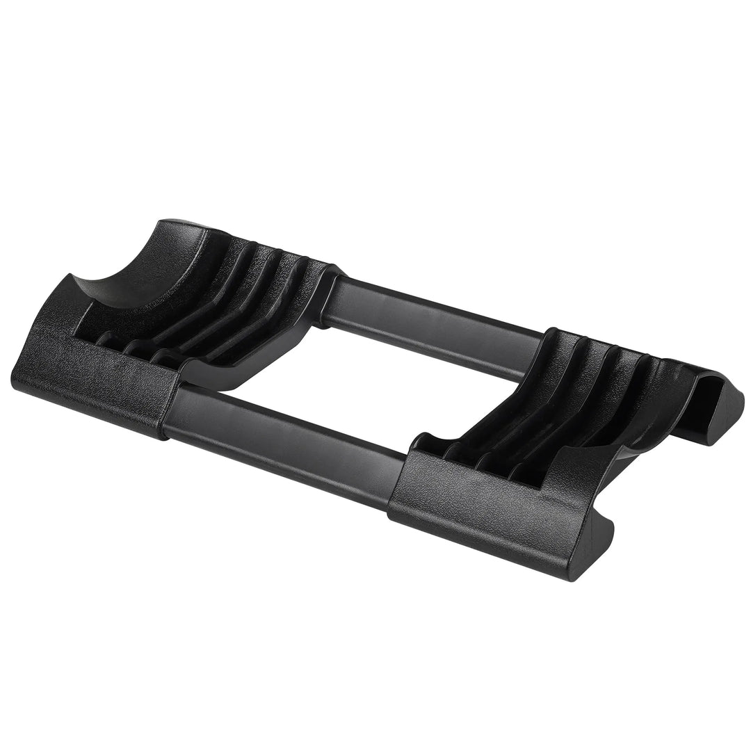 Adjustable 52lb steel dumbbell for home strength training with pivot handle by V.I.P Digital Presence.