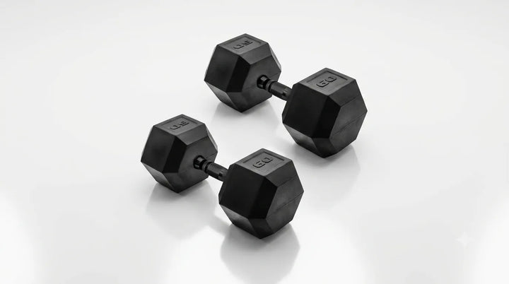 Cast Iron Hex Dumbbells