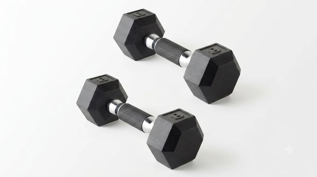 Cast Iron Hex Dumbbells