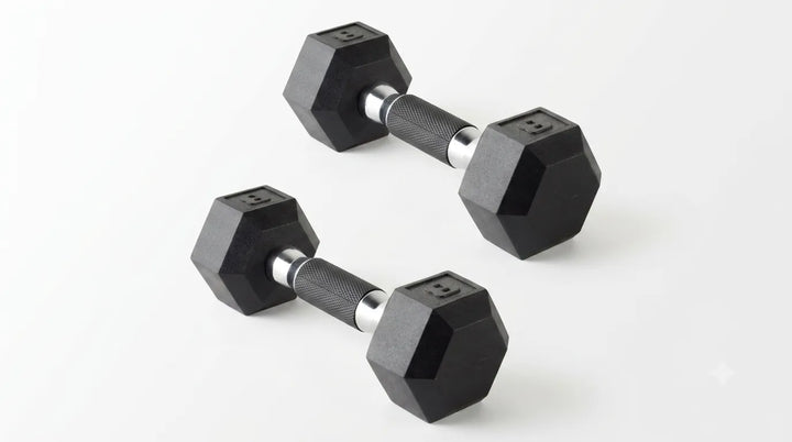Cast Iron Hex Dumbbells