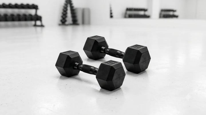 Cast Iron Hex Dumbbells