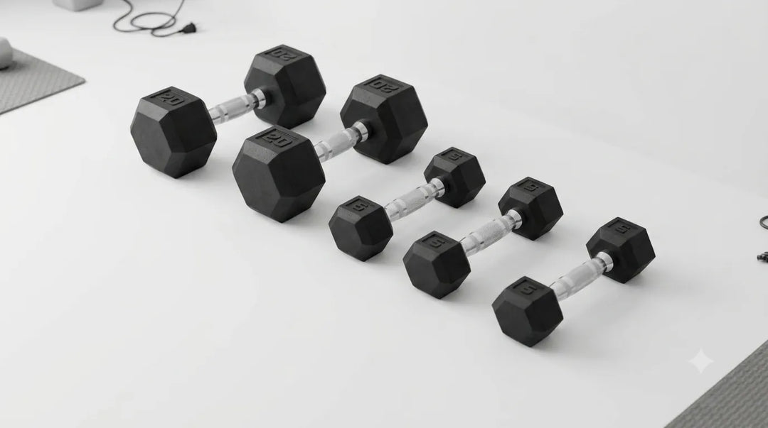 Cast Iron Hex Dumbbells
