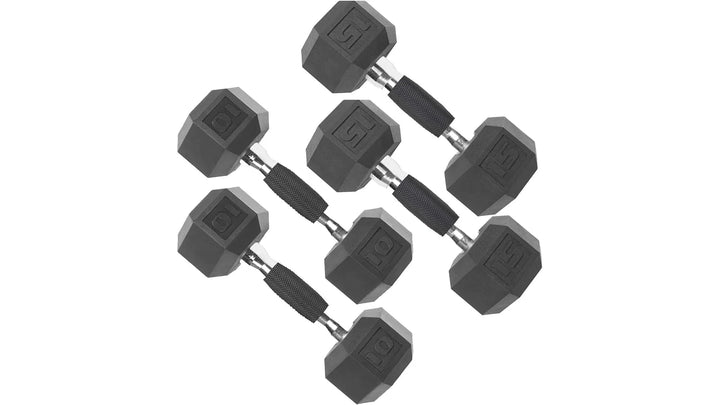 Cast Iron Hex Dumbbells