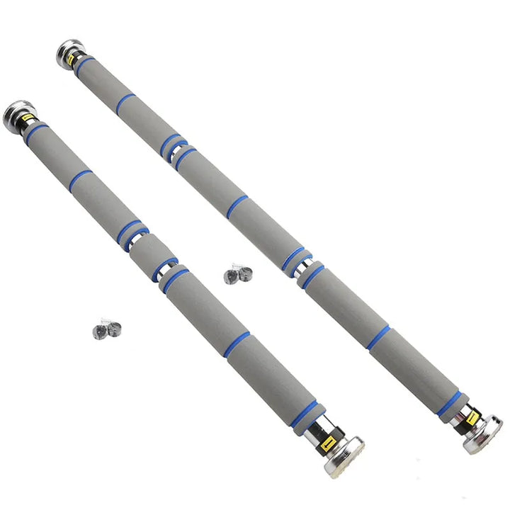 doorway pull-up bar for home strength training mounted across door frame with padded grips