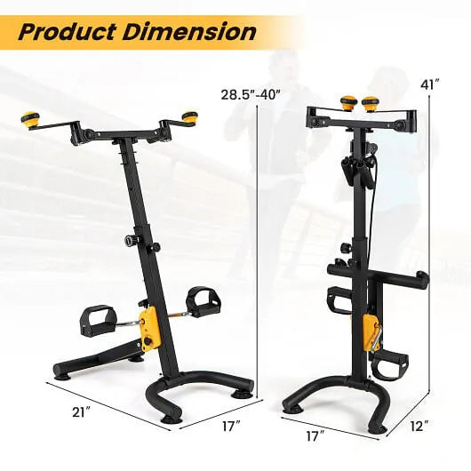 Pedal exerciser for seniors by The Peak Pivot, low impact rehab bike with adjustable resistance for safe, effective exercise.