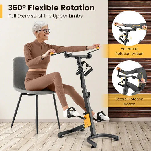 Peak Strength Pedal Exerciser for Seniors, low impact rehab trainer, exercise bike for gentle indoor cycling.
