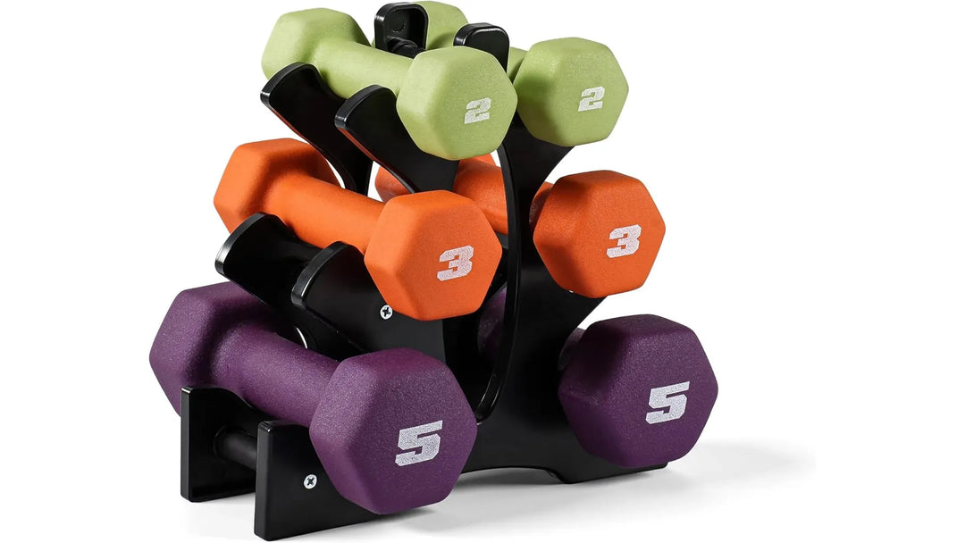Home Dumbbell Workout – Neoprene Hex Dumbbells