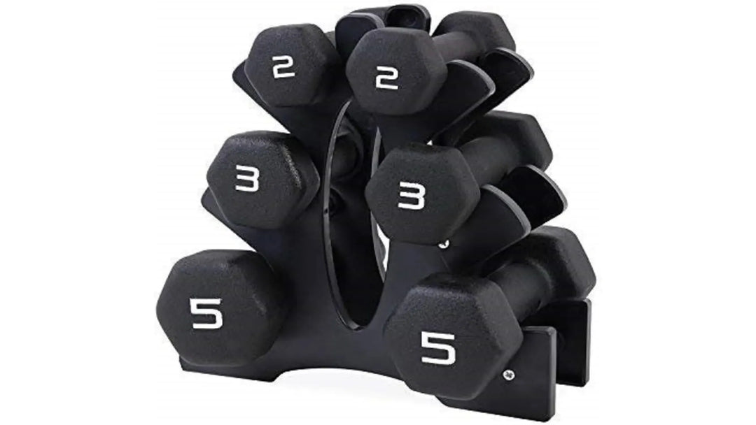 Home Dumbbell Workout – Neoprene Hex Dumbbells