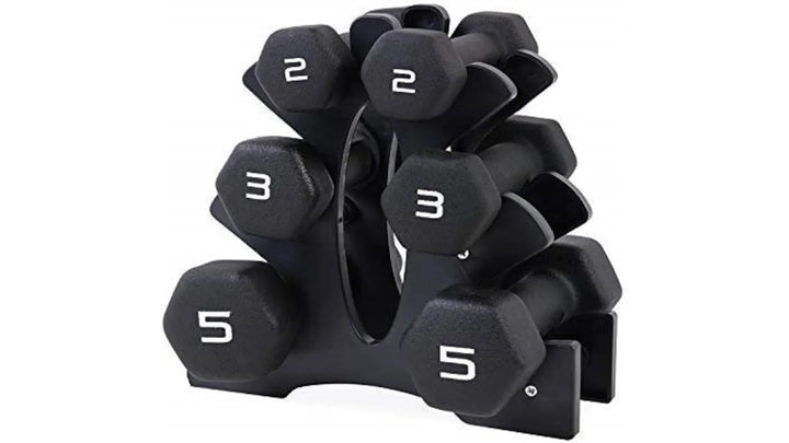 Home Dumbbell Workout – Neoprene Hex Dumbbells