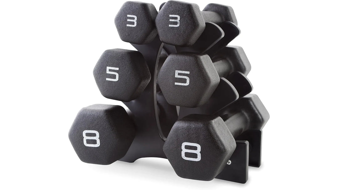 Home Dumbbell Workout – Neoprene Hex Dumbbells