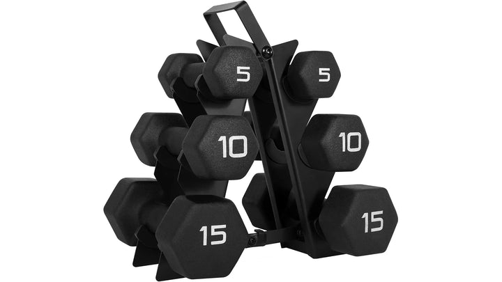 Home Dumbbell Workout – Neoprene Hex Dumbbells