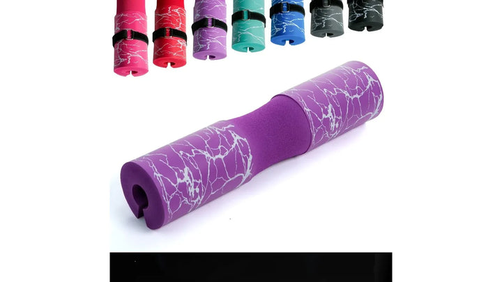 The Peak Pivot Ultimate Barbell Squat Pad in black, padded cushion designed to protect shoulders during barbell squats.