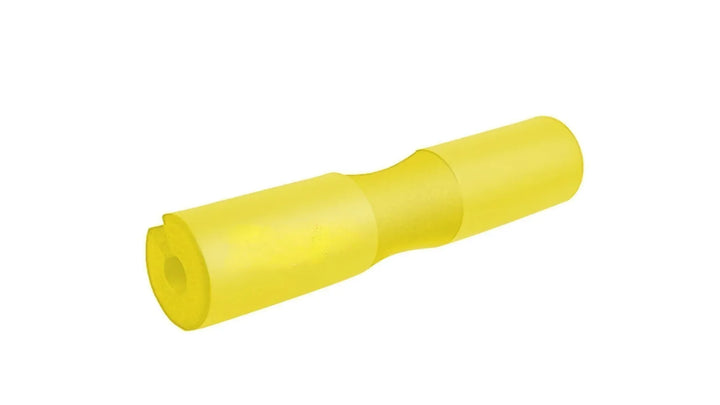 barbell squat pad wrapped around a barbell for comfortable weightlifting exercises