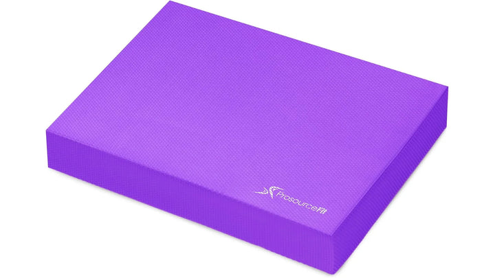 Non-slip foam balance pad for stability and core exercises, shown in a neutral color on a flat surface.