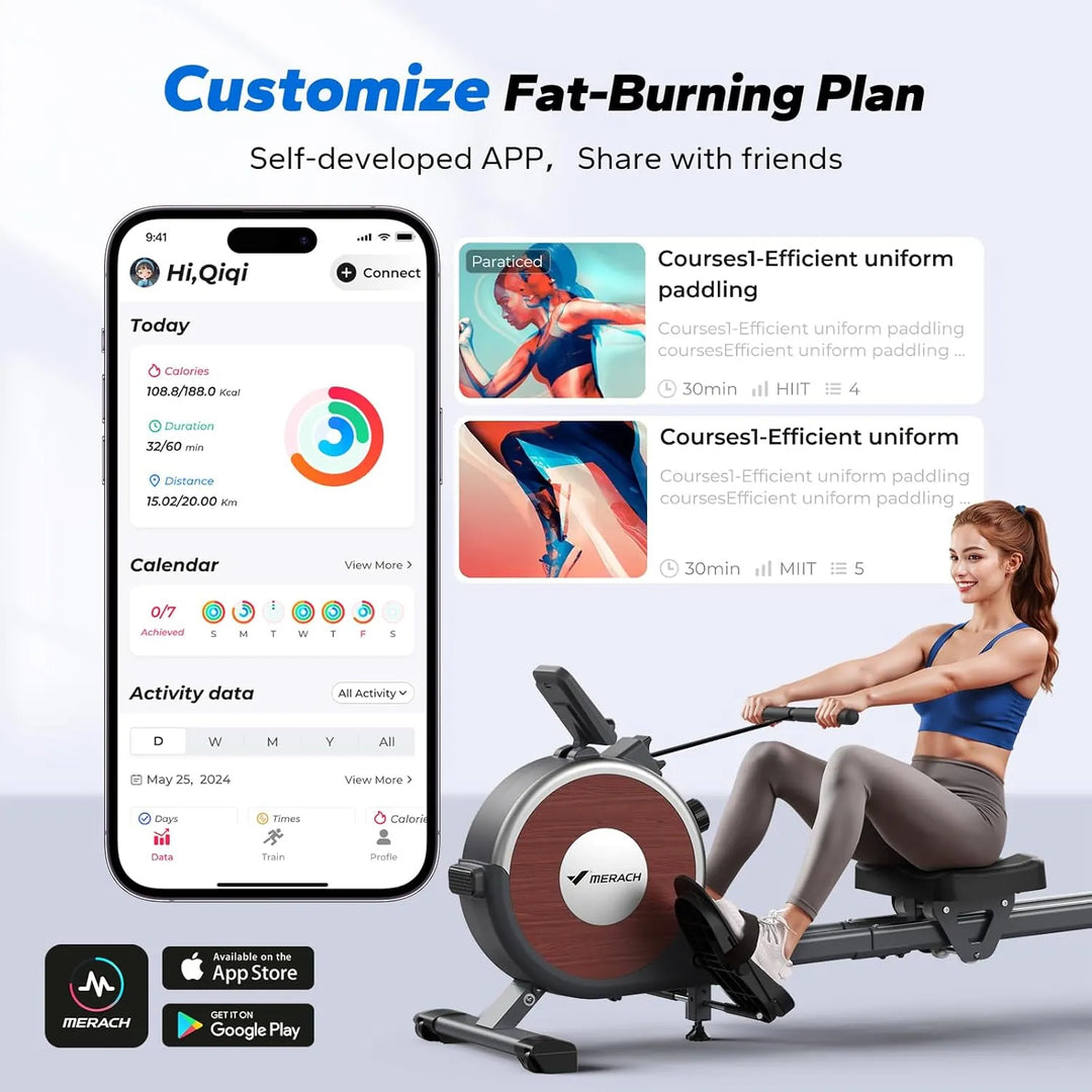 Magnetic Resistance Rowing Machine