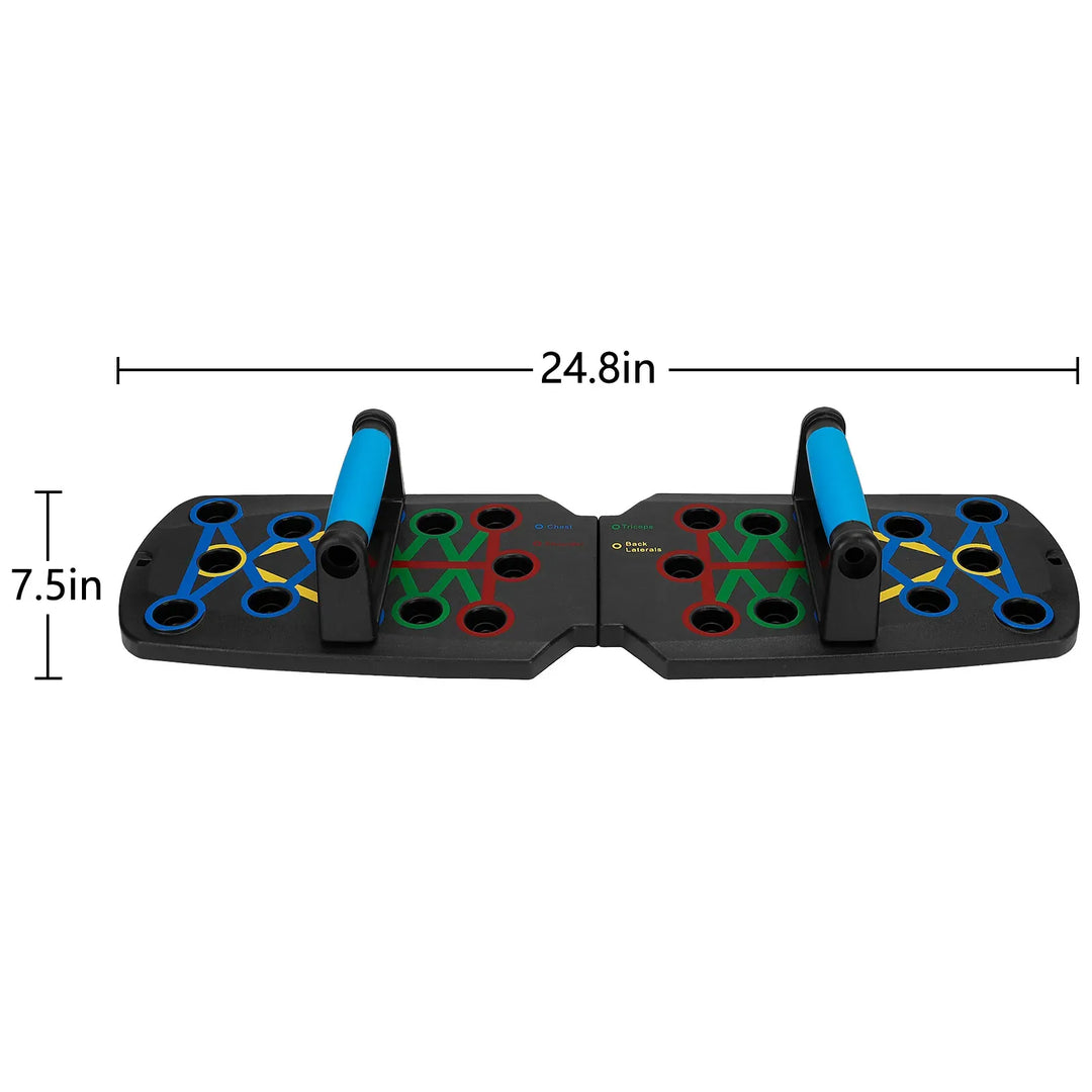 28-in-1 upper body training system with various handles and attachments for versatile strength workouts.