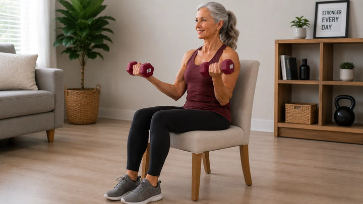 Home Dumbbell Workout – Neoprene Hex Dumbbells